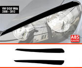 Volkswagen Golf 6 2008-2014 Headlight Eyelids DPT (2pcs, Gloss Black) photo 1