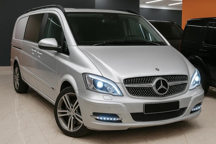 Mercedes Vito W639 2004-2014 Front Grille Diamond Silver (2010-2014) Photo 2