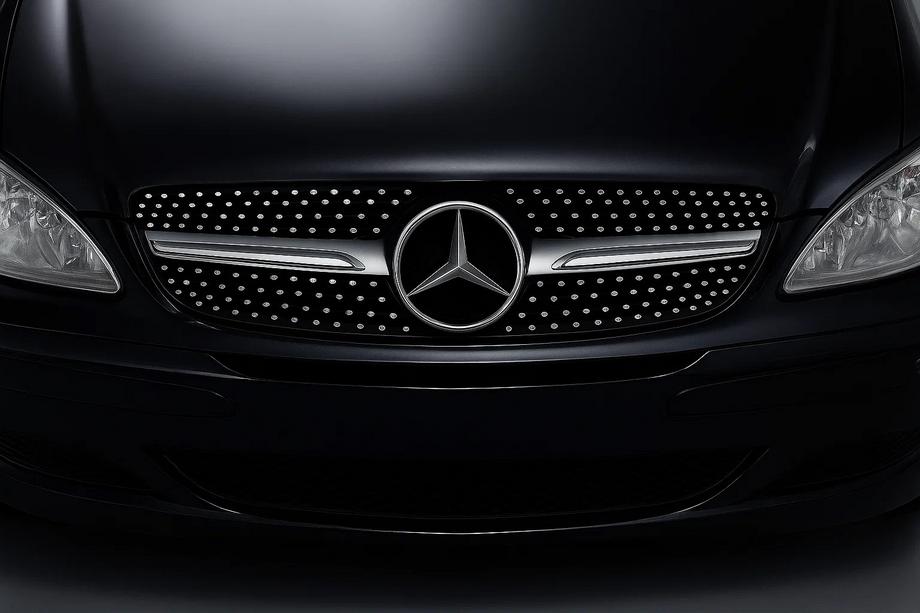 Mercedes Vito W639 2004-2014 Front Grille Diamond Silver (2004-2010) Photo 2