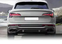 Audi Q5 2017-2025 Rear Diffuser (2020-2024, with Black Tips) photo 2