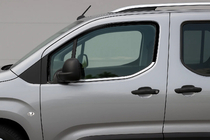 Opel Combo 2019- Window Trim Omsa Line (2 pcs, Stainless Steel) photo 2
