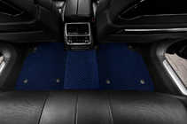 BMW 7 Series G11/G12 2015-2022 EVA Floor Mats (for G12, Blue) photo 3