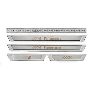 Universal Door Sill Protectors BMW M Performance V-1 (4 pcs, stainless steel) photo 2