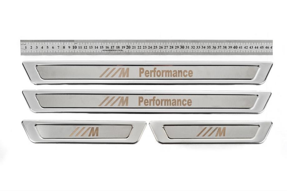 BMW Universal Door Sill Protectors BMW M Performance V-1 (4 pcs, stainless steel) Photo 2