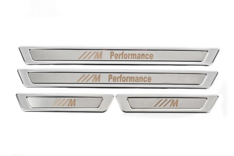 BMW Universal Door Sill Protectors BMW M Performance V-1 (4 pcs, stainless steel) Photo 5