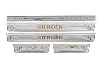 Citroen Universal door sill protectors Citroen V-2 (4 pcs, stainless steel) photo 1