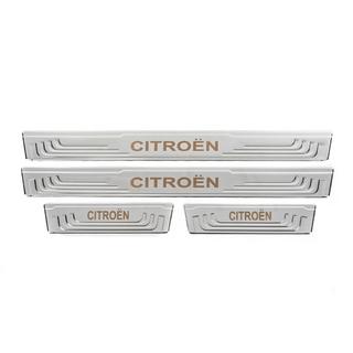 Universal door sill protectors Citroen V-2 (4 pcs, stainless steel) photo 2