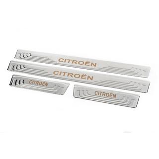 Universal door sill protectors Citroen V-2 (4 pcs, stainless steel) photo 3