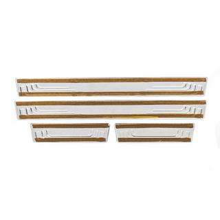 Universal door sill protectors Citroen V-2 (4 pcs, stainless steel) photo 4