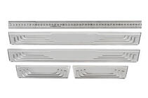 Toyota Universal Door Sill Protectors Toyota V-2 (4 pcs, Stainless Steel) photo 1