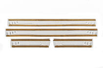 Toyota Universal Door Sill Protectors Toyota V-2 (4 pcs, Stainless Steel) photo 3
