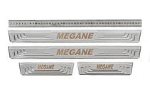 Renault Megane I 1996-2004 Door Sill Protectors V-2 (4 pcs, Stainless Steel) photo 1