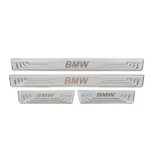 Universal Door Sill Protectors BMW V-2 (4 pcs, Stainless Steel) photo 2