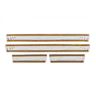 Universal Door Sill Protectors BMW V-2 (4 pcs, Stainless Steel) photo 4