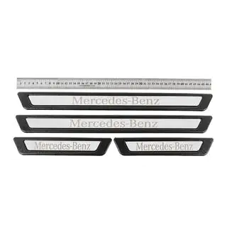 Universal Door Sill Protectors Mercedes V-3 (4 pcs, Stainless Steel) photo 1