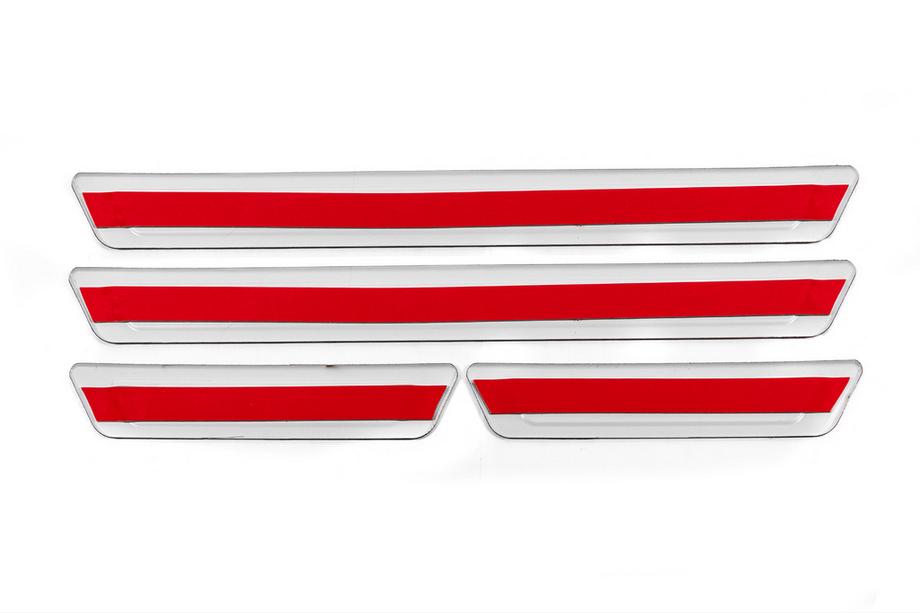 Mercedes-Benz Universal Door Sill Protectors Mercedes V-3 (4 pcs, Stainless Steel) Photo 4