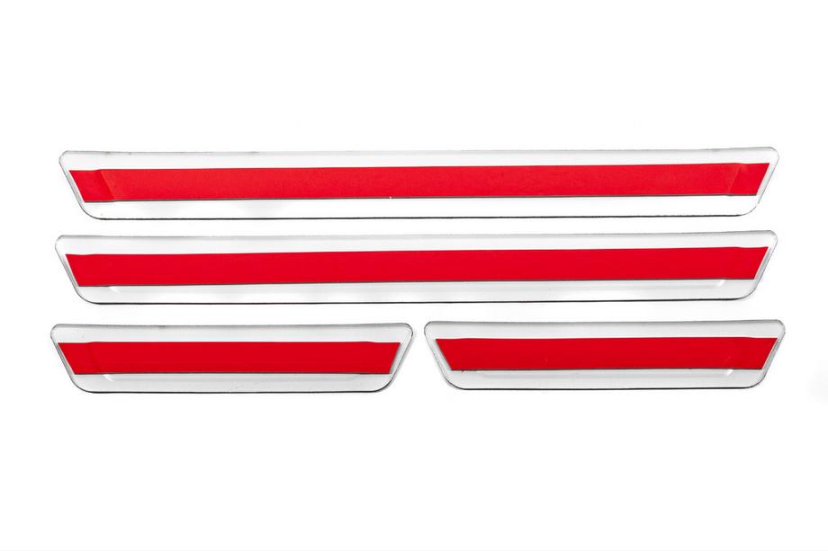 Audi Universal Door Sill Protectors Audi V-3 (4 pcs, Stainless Steel) Photo 4