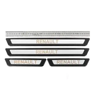 Universal Door Sill Protectors Renault V-3 (4 pcs, Stainless Steel) photo 1