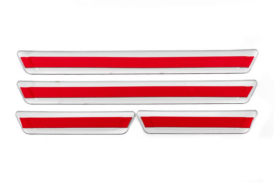 Renault Universal Door Sill Protectors Renault V-3 (4 pcs, Stainless Steel) Photo 4