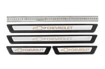 Chevrolet Universal Door Sill Protectors Chevrolet V-3 (4 pcs, Stainless Steel) photo 1