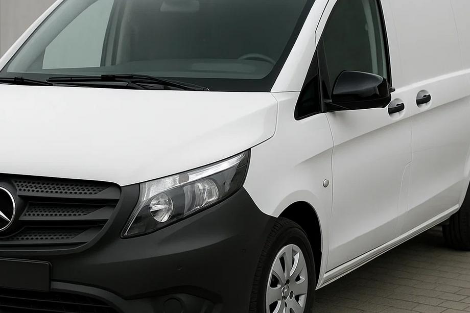 Mercedes Vito/V-class W447 2014- Black Mirror Covers (Stainless Steel) Image