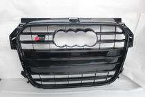 Audi A1 2010-2018 Front Grille S-Style V-2 (2010-2014, black with chrome) photo 1