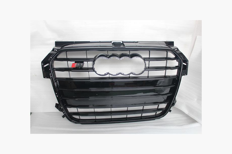 Audi A1 2010-2018 Front Grille S-Style V-2 (2010-2014, black with chrome) Image