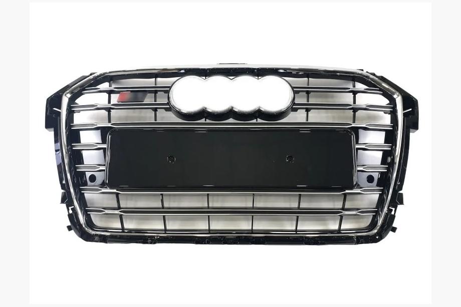 Audi A1 2010-2018 Front Grille S-Style (2014-2018, black with chrome) Image