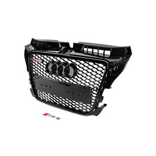 Front Grille RS-Style (2008-2012, black with chrome) Audi A3 2003-2012 photo 2