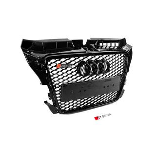 Front Grille RS-Style (2008-2012, black with chrome) Audi A3 2003-2012 photo 3