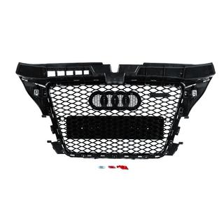 Front Grille RS-Style (2008-2012, black with chrome) Audi A3 2003-2012 photo 4