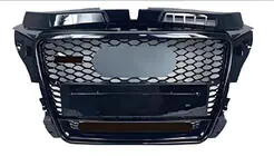 Audi A3 2003-2012 Front Grille RS-Style V-2 (2008-2012, black) photo 1