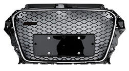 Audi A3 2012-2020 Front Grille RS-Style (2012-2016, black with chrome) photo 1