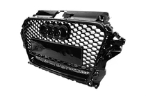 Audi A3 2012-2020 Front Grille RS-Style with Quattro Emblem (2012-2016, black) photo 2