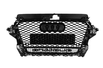 Audi A3 2012-2020 Front Grille RS-Style with Quattro Emblem (2012-2016, black) photo 4