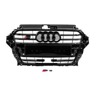 Front Grille S-Style (2012-2016, black) Audi A3 2012-2020 photo 1