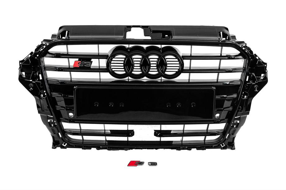 Audi A3 2012-2020 Front Grille S-Style (2012-2016, black) Image