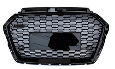 Audi A3 2012-2020 Front Grille RS-Style (2016-2020, without logo, black) photo 1