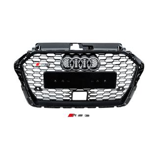 Front Grille RS-Style (2016-2020, black-grey) Audi A3 2012-2020 photo 1