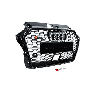 Front Grille RS-Style (2016-2020, black-grey) Audi A3 2012-2020 photo 3