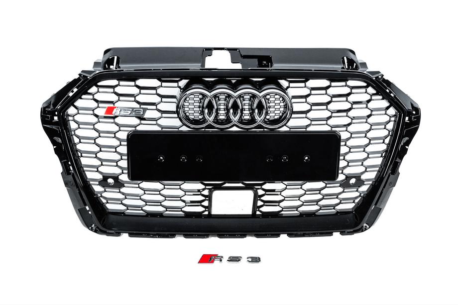 Audi A3 2012-2020 Front Grille RS-Style (2016-2020, black-grey) Image