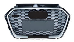 Audi A3 2012-2020 Front Grille RS-Style (2016-2020, black-grey with chrome) photo 1