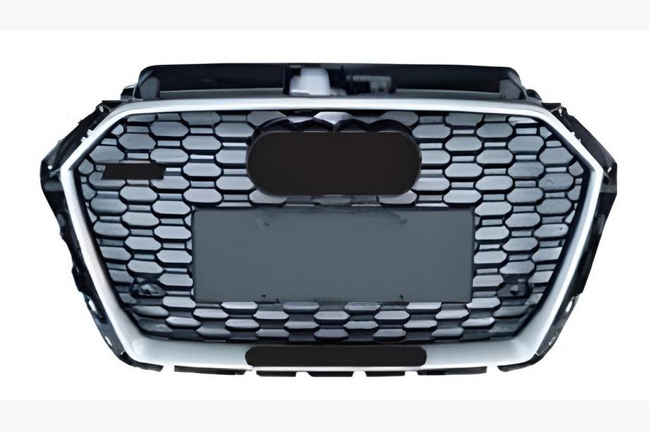 Audi A3 2012-2020 Front Grille RS-Style (2016-2020, black-grey with chrome) Image
