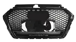Audi A3 2012-2020 Front grille RS-style with Quarrto lettering (2016-2020, black) photo 1