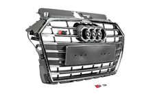 Audi A3 2012-2020 Front Grille S-Style (2016-2020, gray with chrome) photo 3