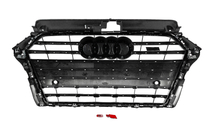 Audi A3 2012-2020 Front Grille S-Style (2016-2020, gray with chrome) photo 4