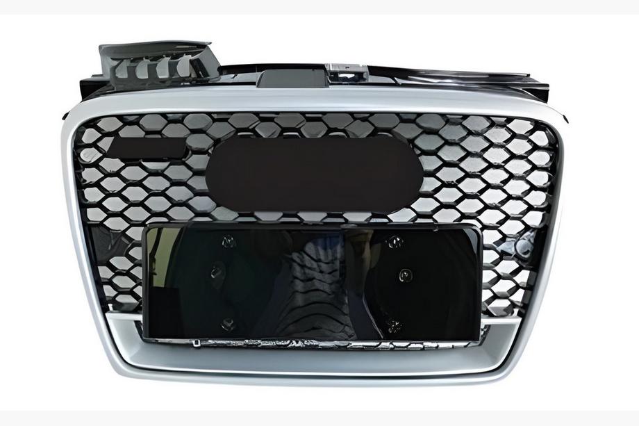 Audi A4 B7 2004-2008 Front Grille RS-Style V-1 (black with chrome) Image
