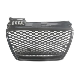Front Grille RS-Style V-2 (without logo, black with chrome) Audi A4 B7 2004-2008