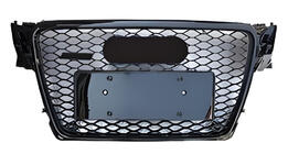 Audi A4 B8 2007-2015 Front Grille RS-Style V-1 (2007-2011, black with chrome) photo 1