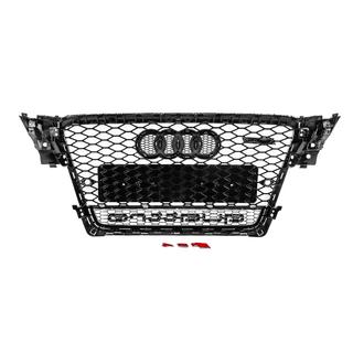 Front grille with Quattro lettering RS-style (2007-2011, black) photo 4